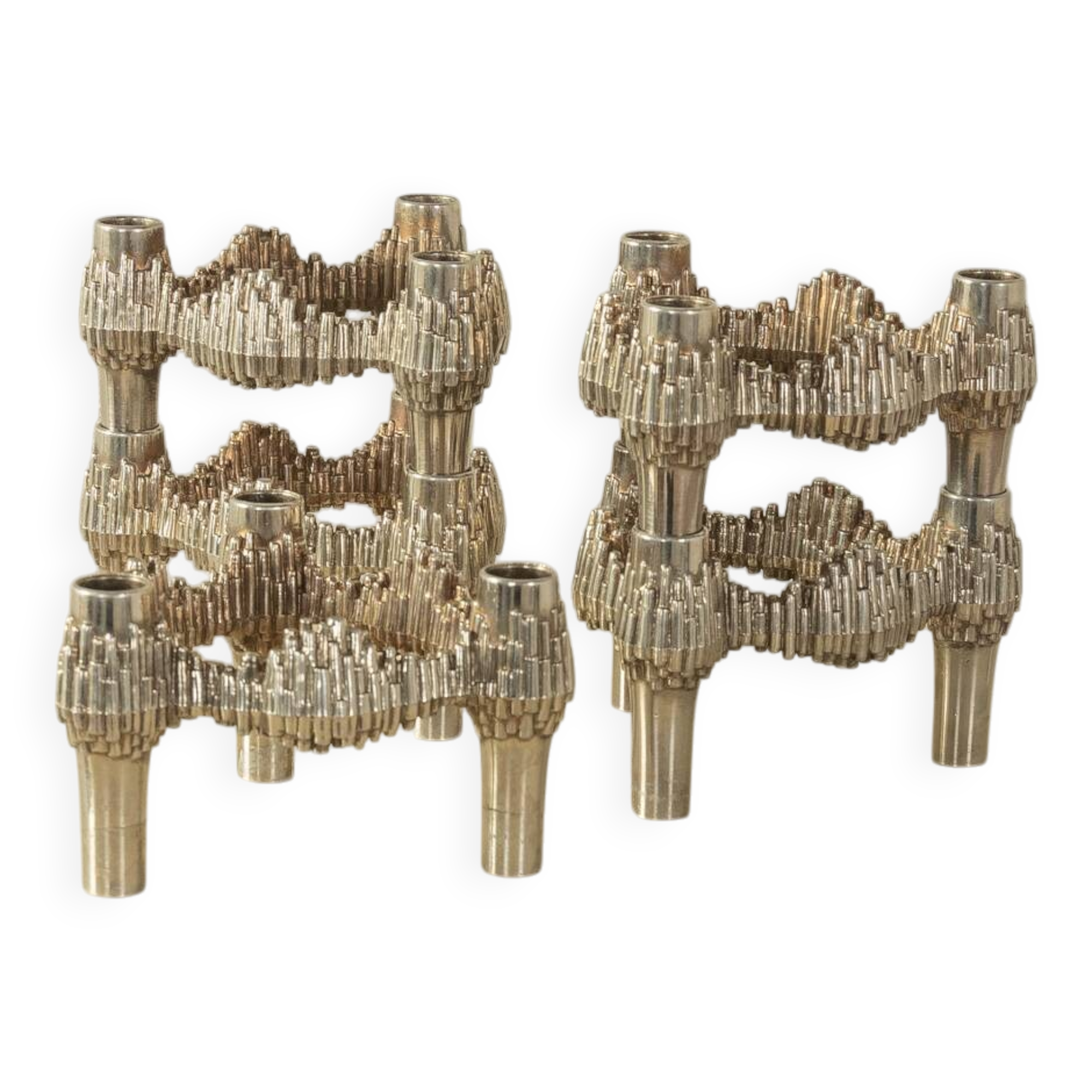 Brutalistic Candle Holders, Stoff Nagel