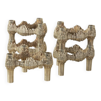 Brutalistic Candle Holders, Stoff Nagel