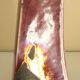 Raku ceramic vase, brutalist, gilded, design by Tony Evans