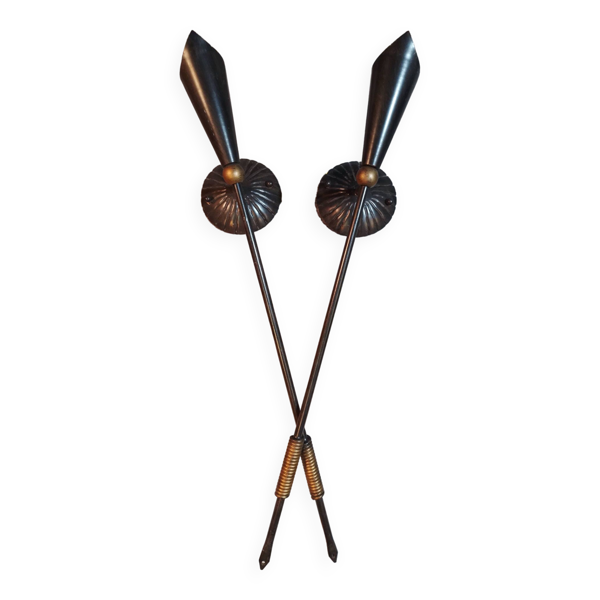 “Torchère” wall lights 1950s