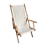 Transat de plage chilienne en bois et coton