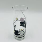 Service carafe glasses vintage floral decor