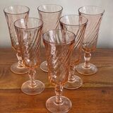 6 Rosaline champagne flutes