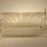 Gold metal vinyl holder from the 60s