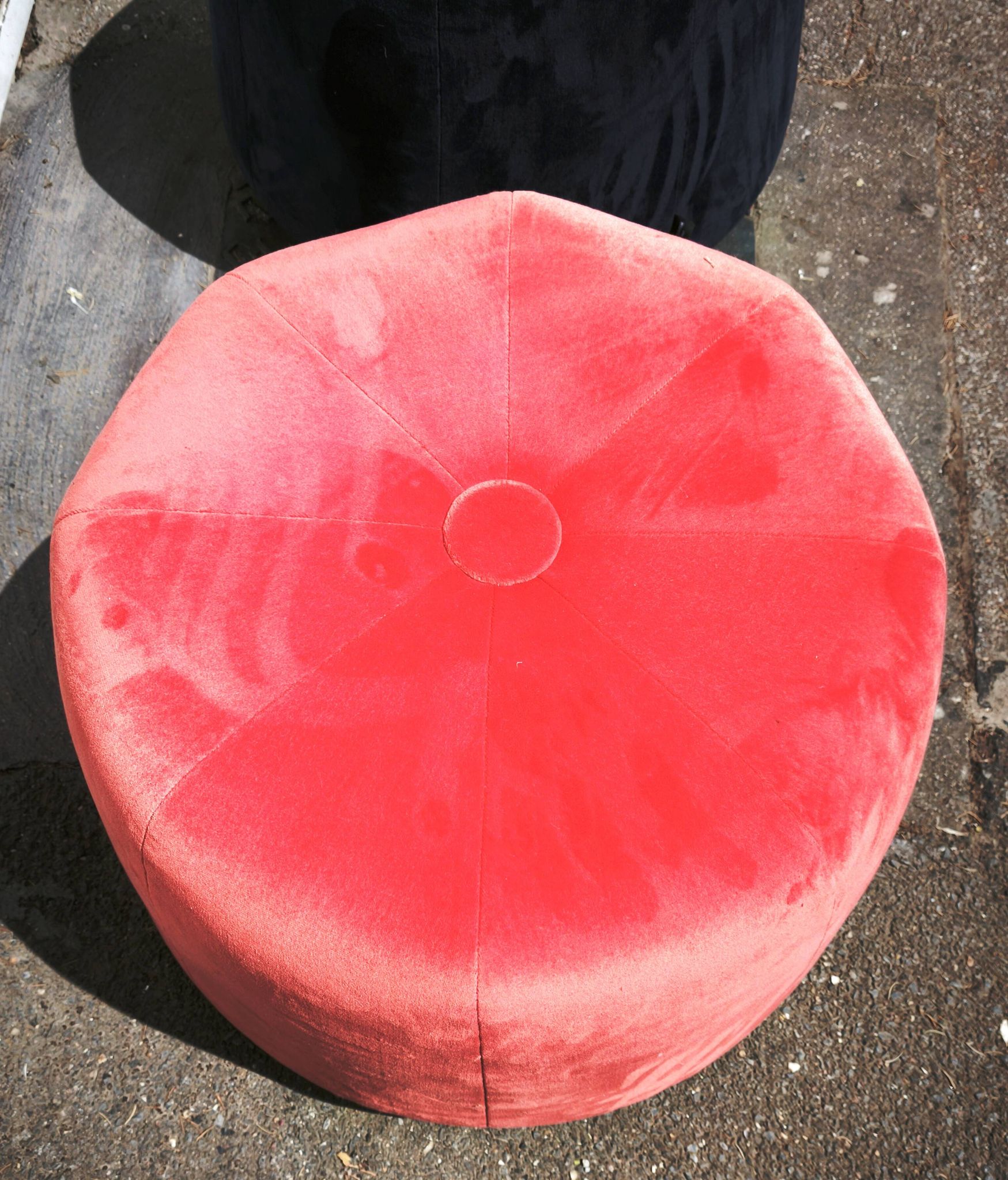 Pair of designer poufs La Cividina