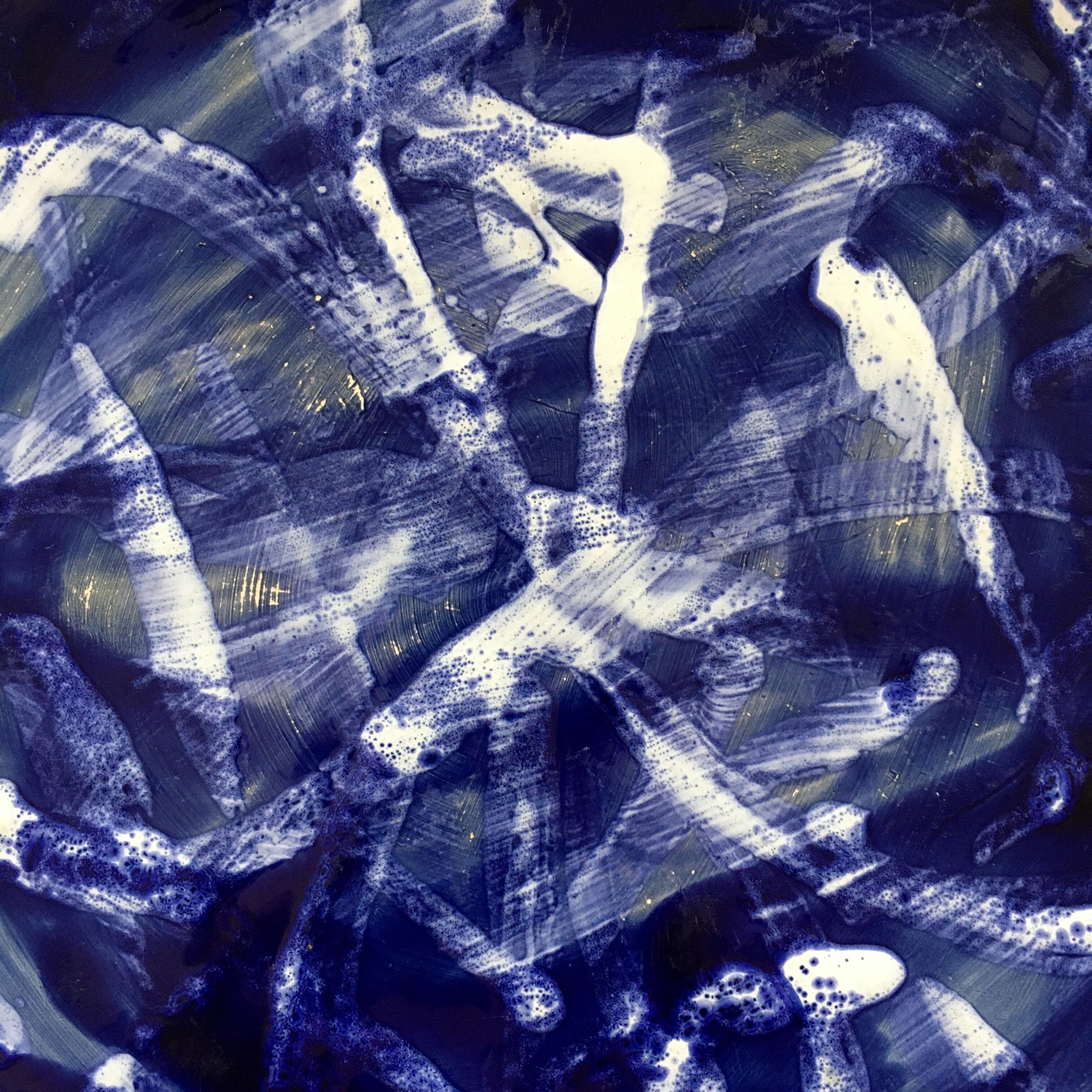 Flat floral decoration unique piece