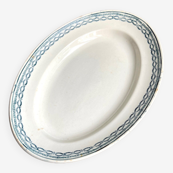 Oval dish St Amand & Hamage in iron earth