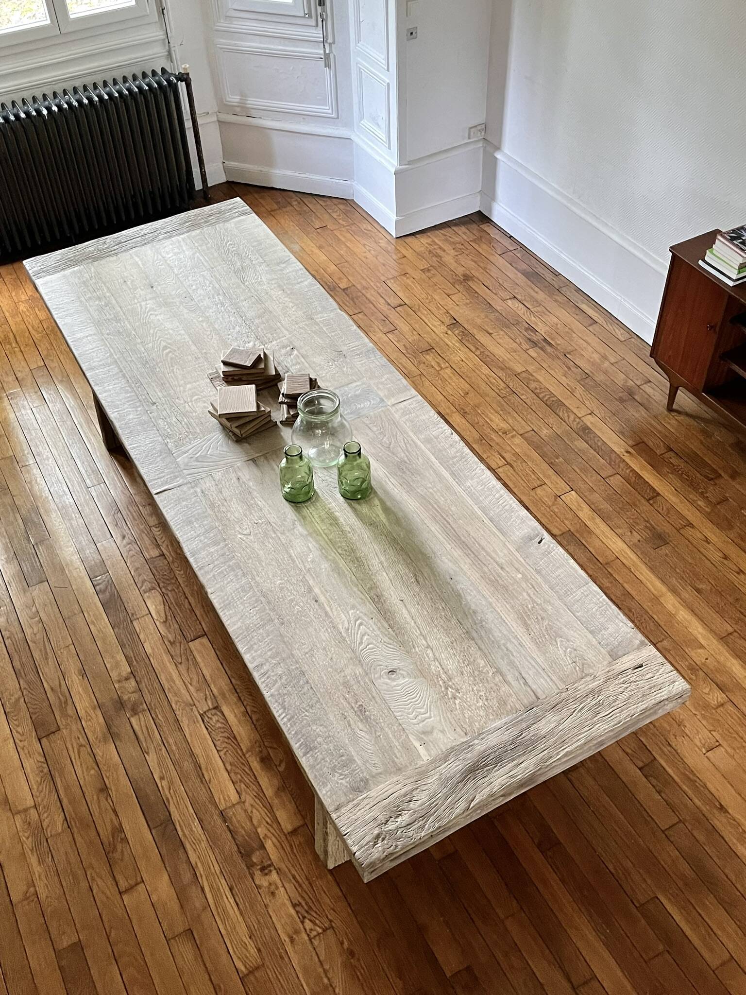 Farm Table Founder in Solid Antique Oak 250 cm long