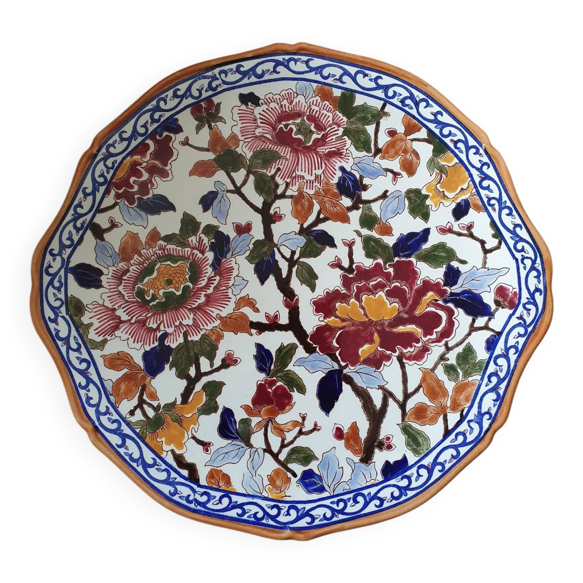 Gien Peony Pie Dish