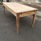 Table de ferme 2 tiroirs peuplier et chataignier