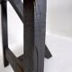 Large dining table wooden doors top mounted on black handles