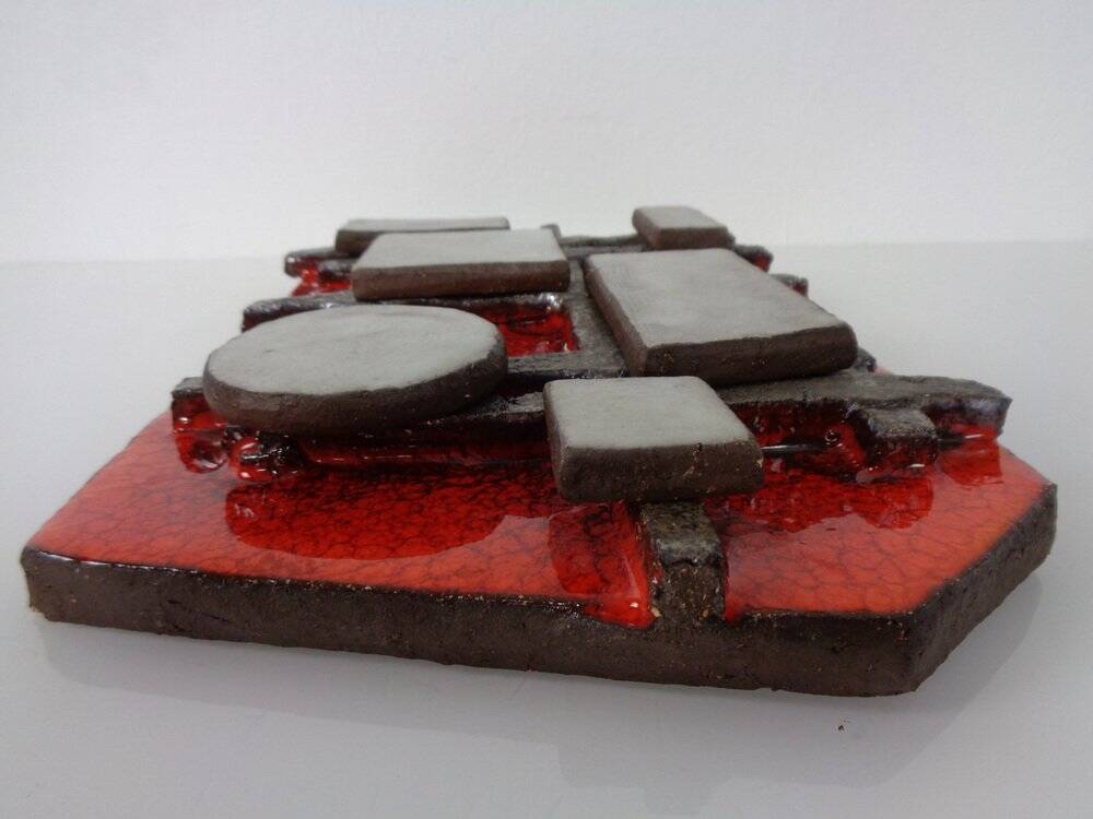 Brutalist ceramic wall panel from Krösselbach, Germany, 1960s