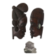 African ebony profile sculptures