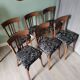 Black Baumann bistro chairs