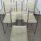Set of 6 chrome spaghetti chairs model 101 of Belotti for Alias of the 70s-80s