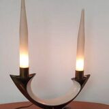 Verceram iridescent ceramic lamp France c.1960