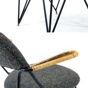 Retro Vintage Danish Cane Desk Chair Office Armchair 50s 60s Mid Century Modern