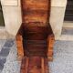 Ancien coffre en bois de palissandre des indes
