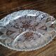 Vintage 4-compartment chiseled glass aperitif dish