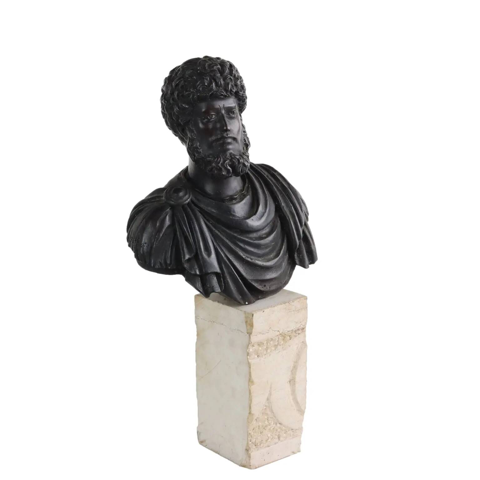 Ancient bronze sculpture of Marcus Aurelius, Chiurazzi Foundry Naples 1900s