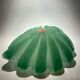 Sommerso ashtray lined with opaline green, Murano