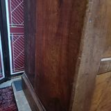 Cabinet bonnetière in solid oak and partial veneer