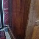 Cabinet bonnetière in solid oak and partial veneer
