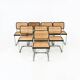 Set of 8 Dining Chairs Style B32 by Marcel Breuer