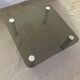 Square smoked glass coffee table