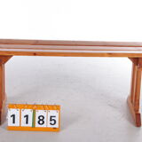 Vintage pine wooden bench tough look from france