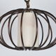 Suspension en rotin noire