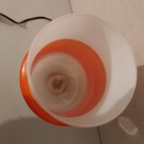 Vintage orange opaline lamp
