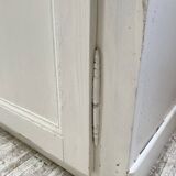 Meuble de métier enfilade patine blanche