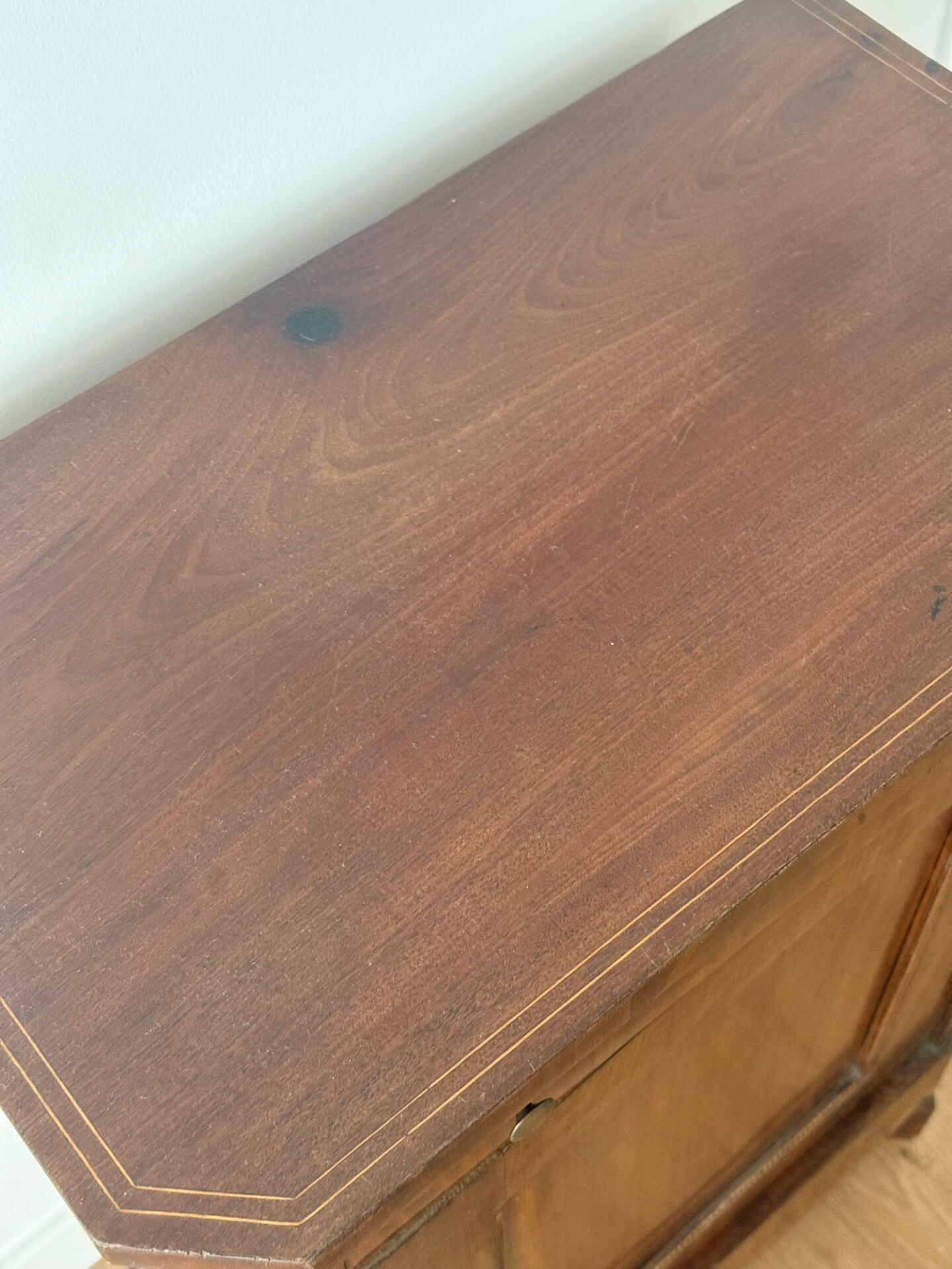 Antique 19th Century French Empire Cabinet — Solid Walnut with