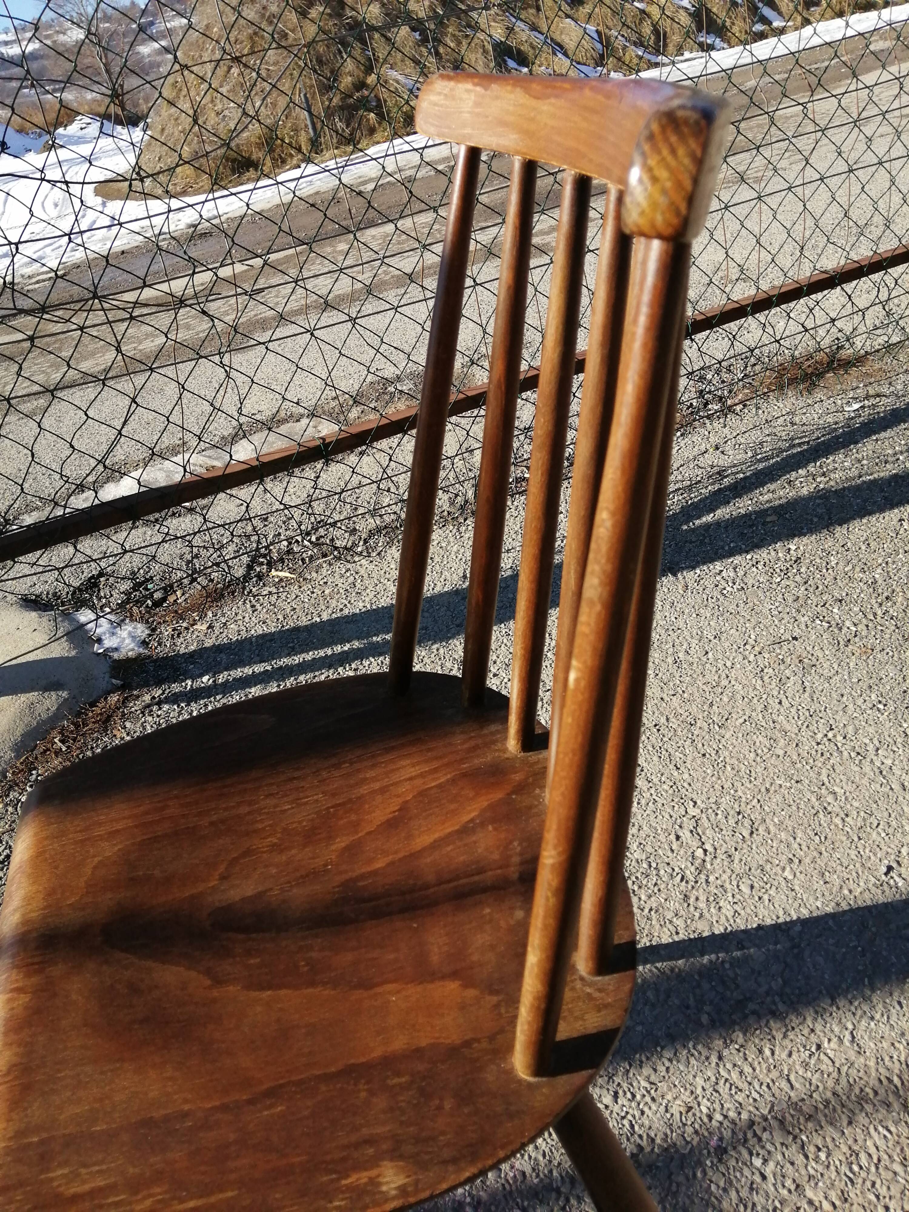 Series of 4 scandinavian chairs