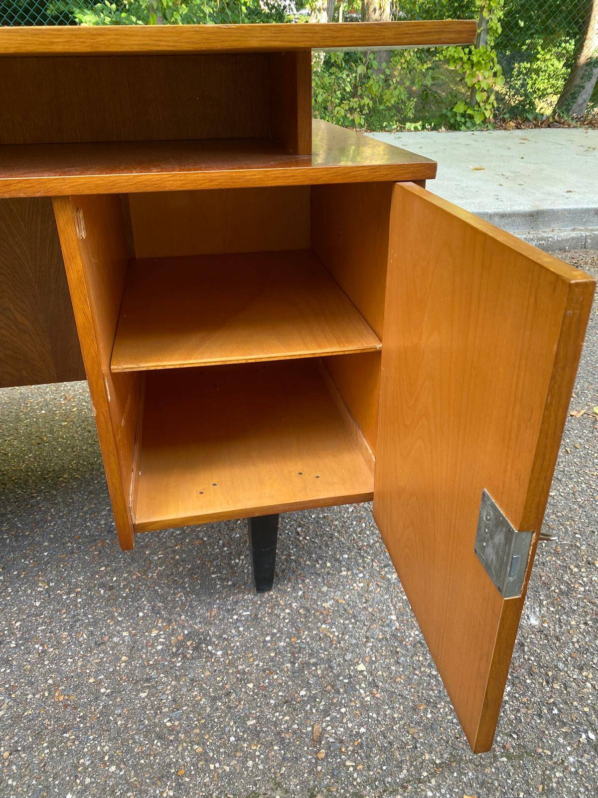 Scandinavian desk from the 50s/60s in wood 130cm