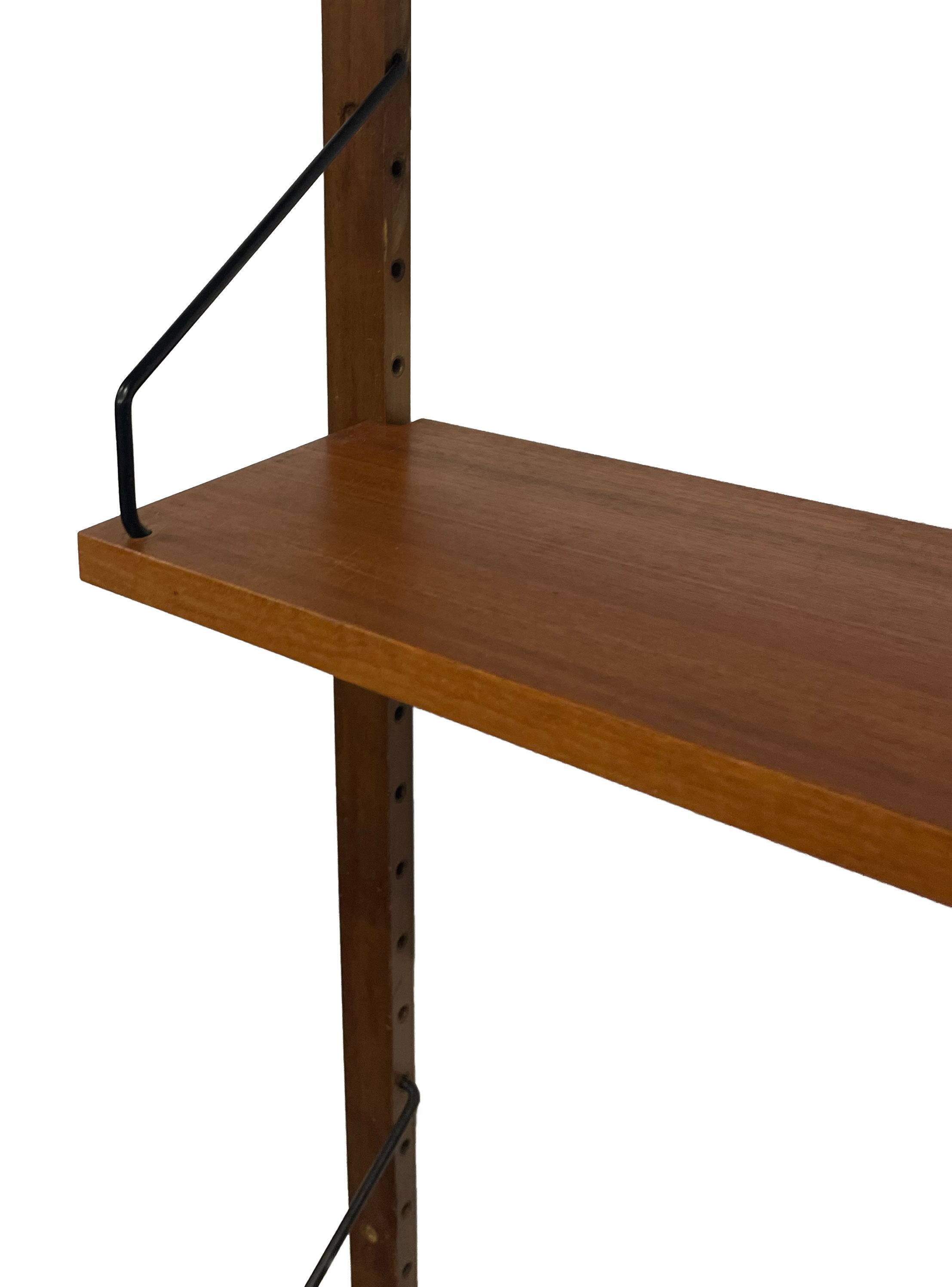 Vintage Poul Cadovius Royal System wandsysteem wandmeubel