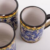 Italian Art Pottery set from Caltagirone, 1980’s Sicily