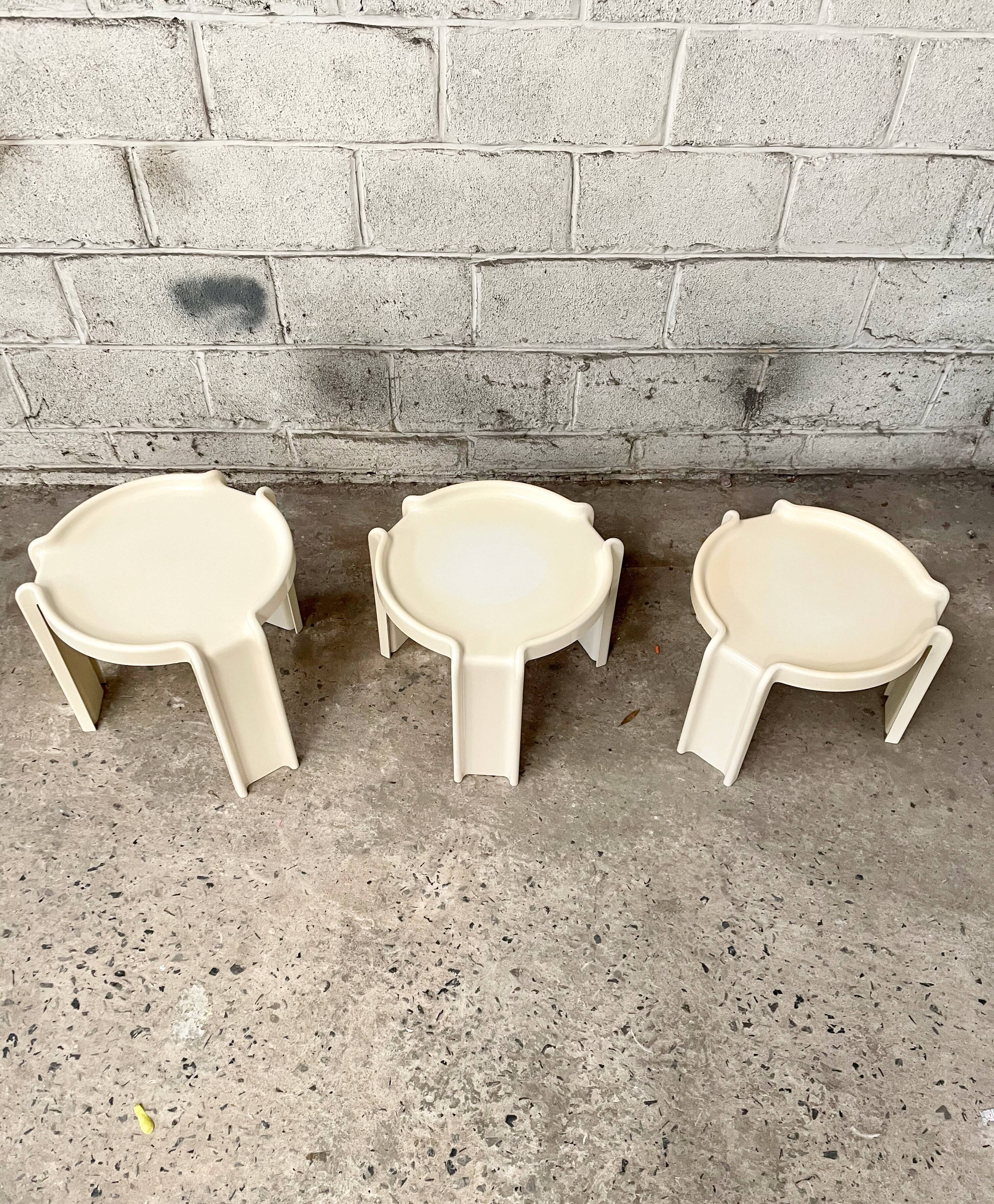 Nesting tables by Giotto Stoppino for Kartell, 1960s