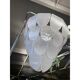 Glass Kromo With Frosted Leaves Candlestick