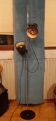 Authentic 70s floor lamp with 2 adjustable black lampshades