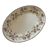 Plat ovale en terre de fer, modèle Mignardise