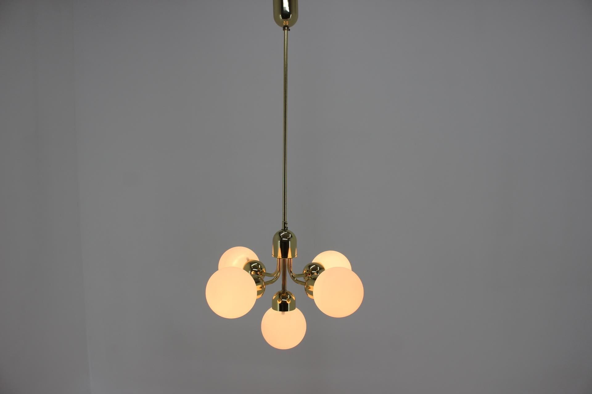 Space Age Sputnik Pendant by Kamenicky Senov/Preciosa, 1970s