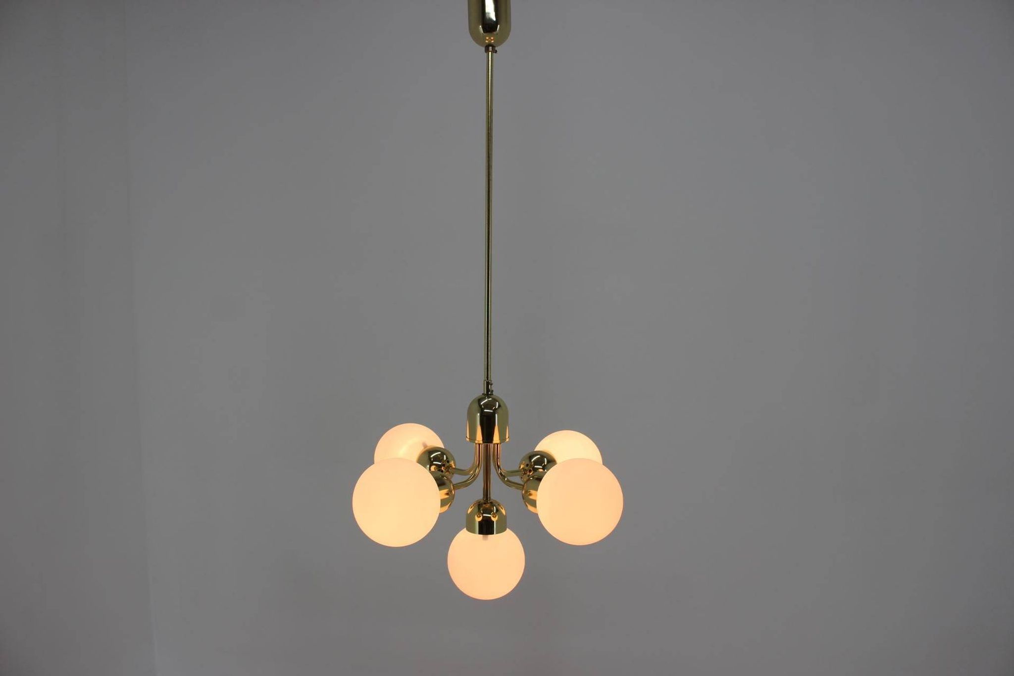 Space Age Sputnik Pendant by Kamenicky Senov/Preciosa, 1970s