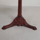 Bistro table with cast iron legs and marble top, 1920s.