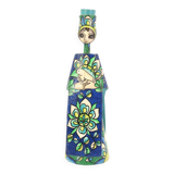 Mexican papier-mâché candle holder by Abelardo Ruiz, 1970s