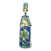 Bougeoir Mexicain de Abelardo Ruiz en papier mâché, années 70