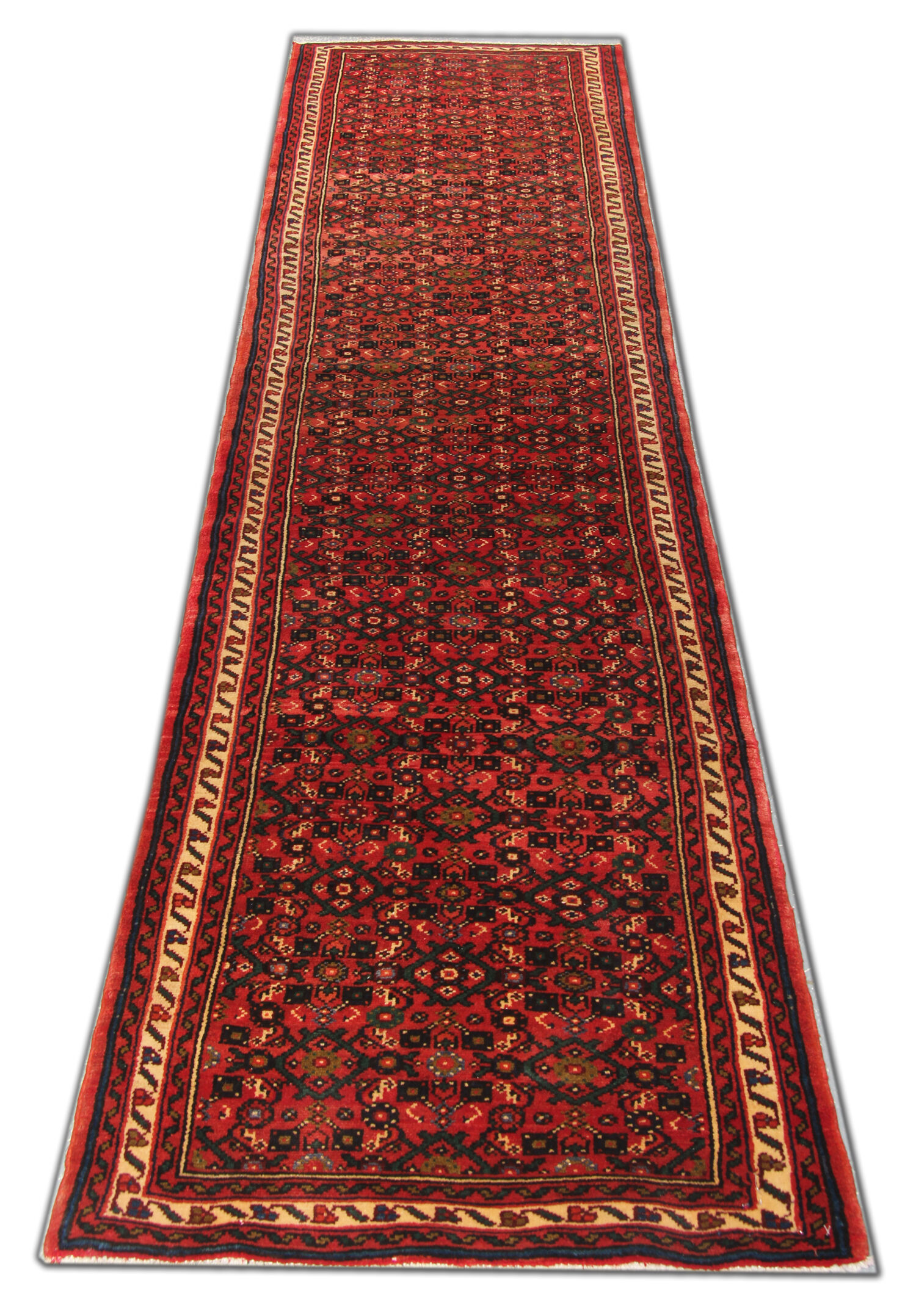 Handwoven persian farahan runner rug 87x400cm