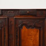 Rare French provincial carved cabinet or buffet with great patina, dated 18