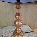 Lampe en bois doré années  70/80